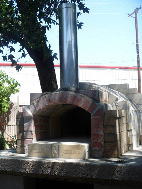 chimney liner set in place