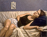 Couched woman with chain